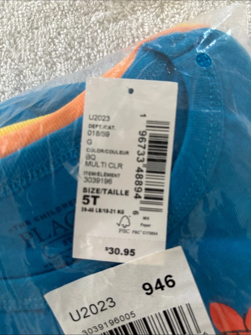 The Children's Place Blue, Orange & Yellow 3-Pack Graphic Tees
